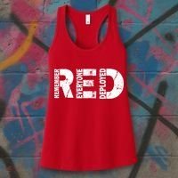 Red Friday Remember Everyone Deployed Women's Tank Top thumb 3