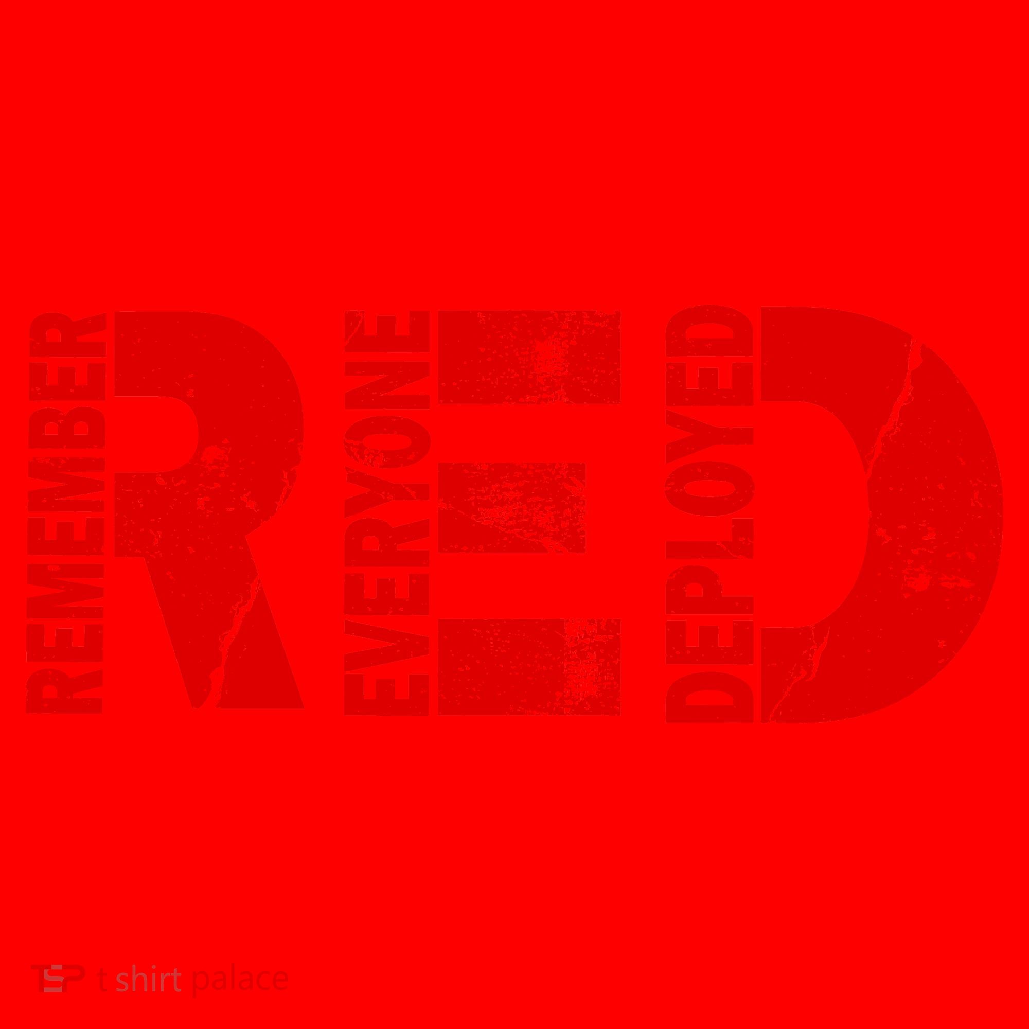Red Friday Remember Everyone Deployed Santa Hat