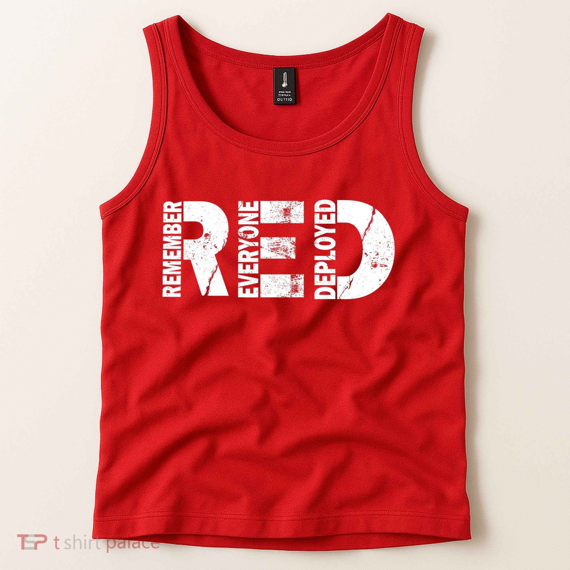Red Friday Remember Everyone Deployed Tank Top