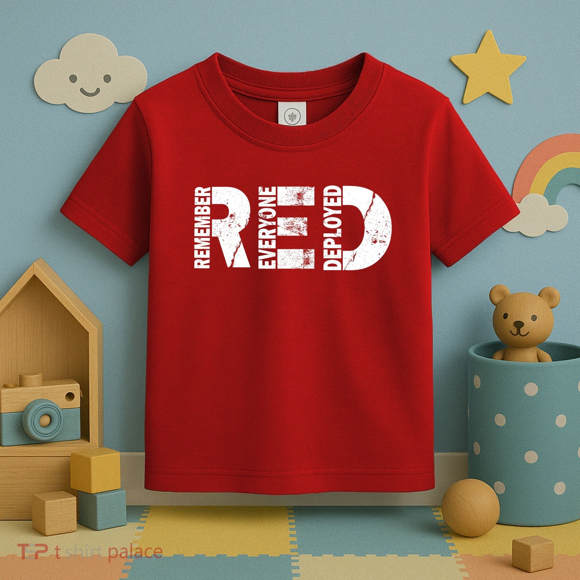 Red Friday Remember Everyone Deployed Toddler T-Shirt