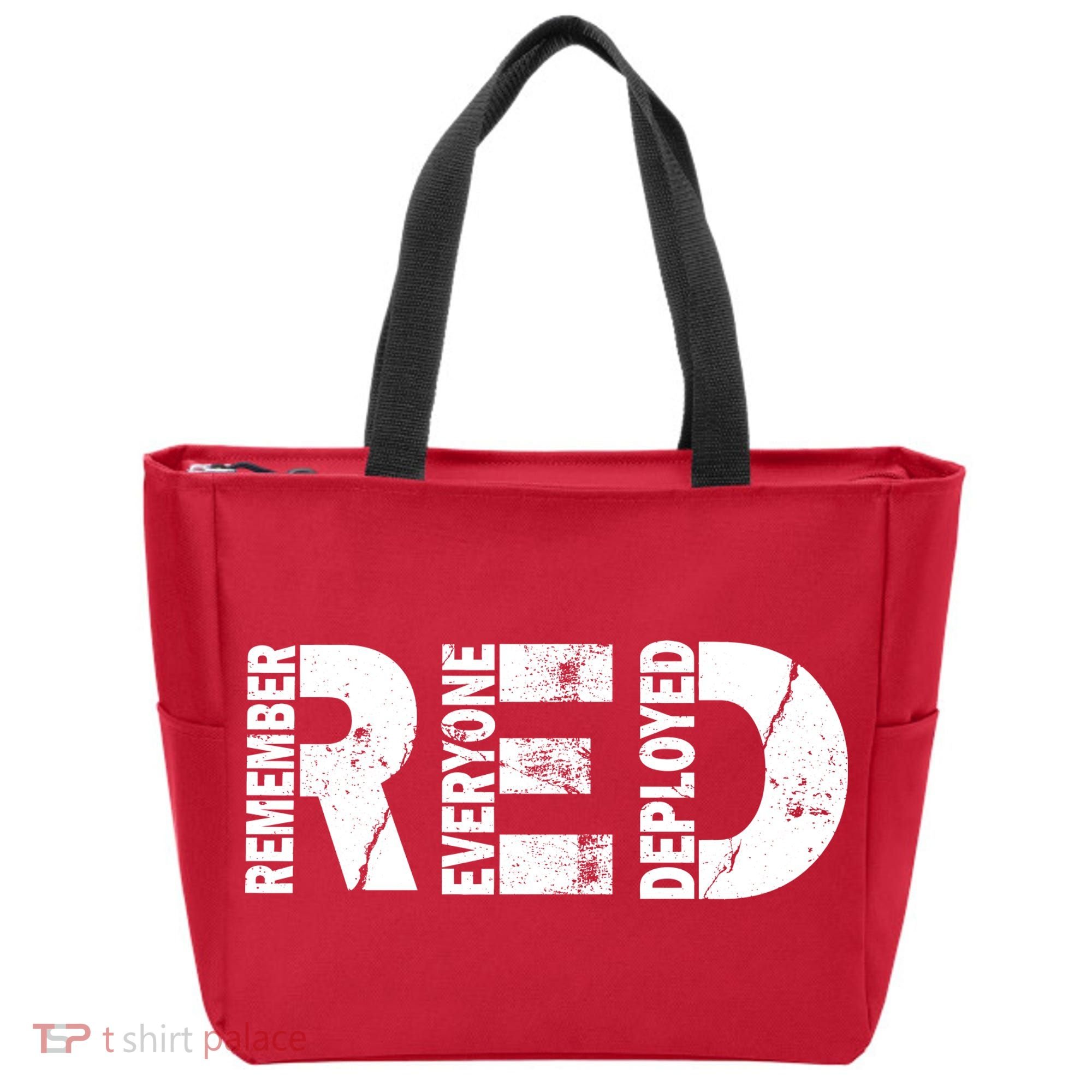 Red Friday Remember Everyone Deployed Tote Bag