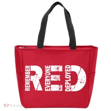 Red Friday Remember Everyone Deployed Tote Bag