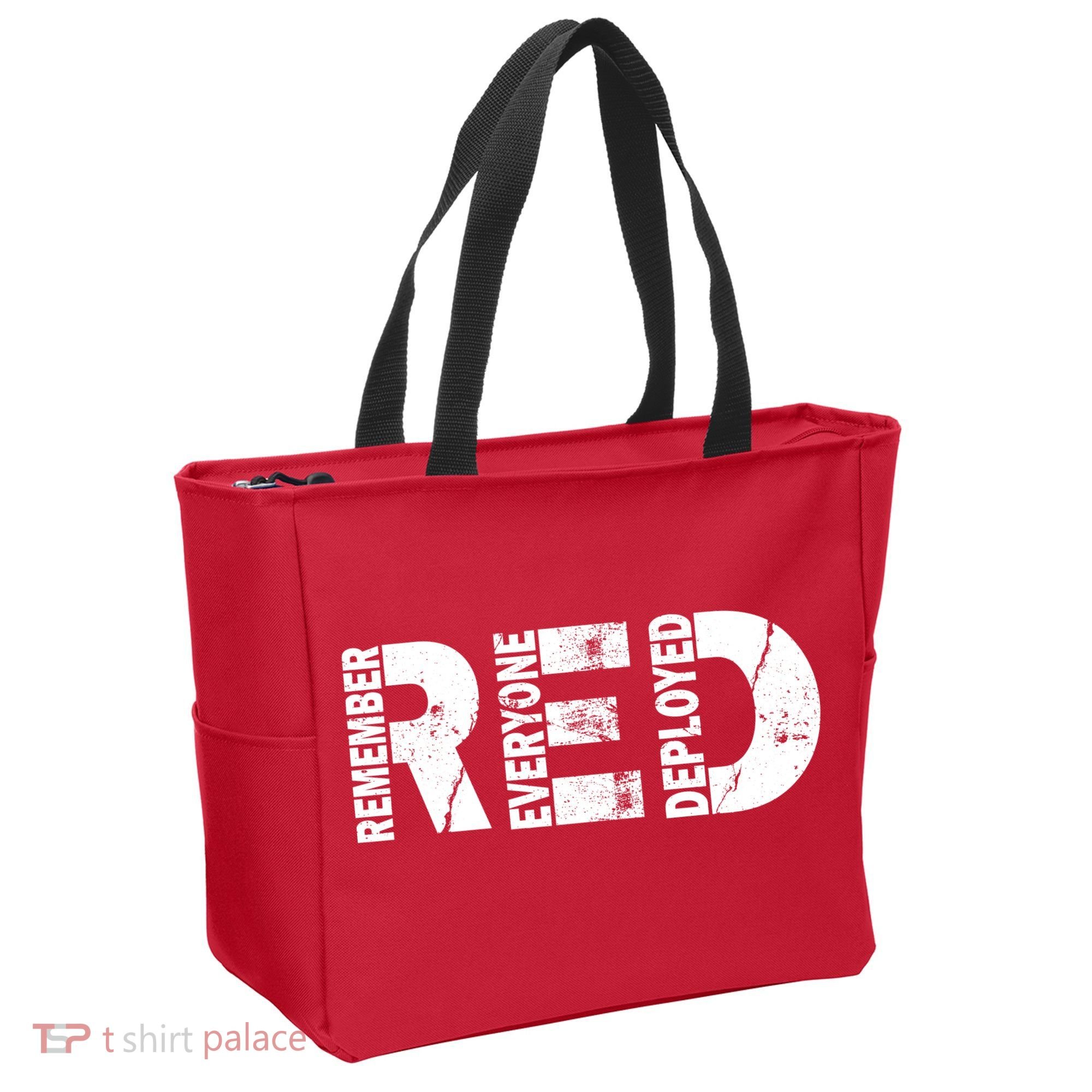 Red Friday Remember Everyone Deployed Tote Bag