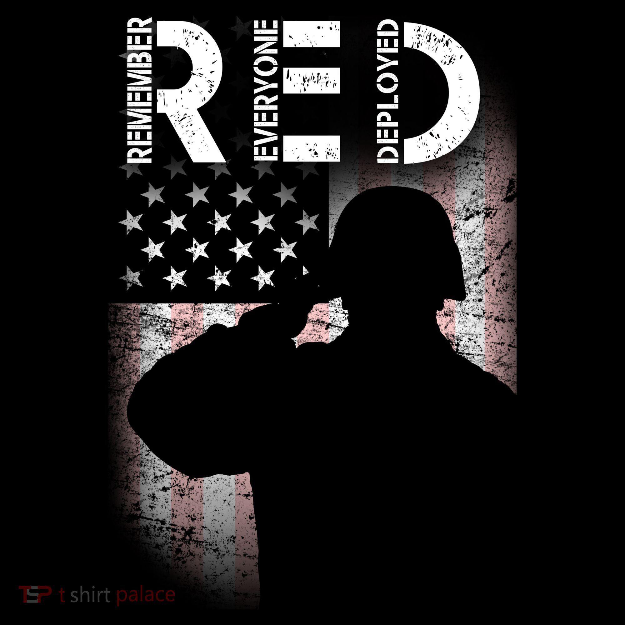 Red Friday Remember Everyone Deployed Flag Bucket Hat