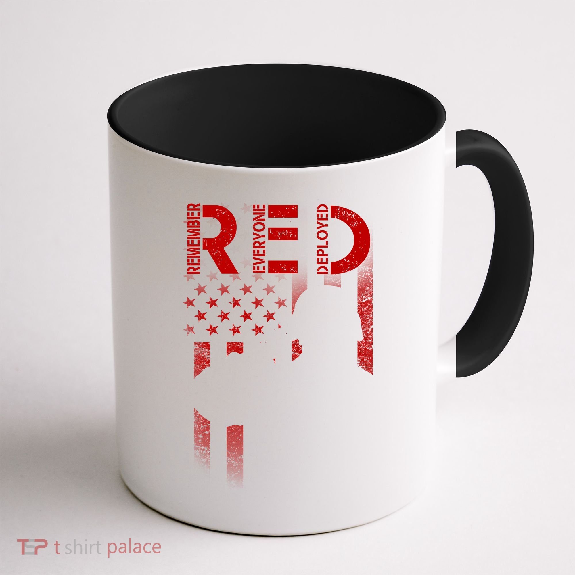 Red Friday Remember Everyone Deployed Flag Coffee Mug