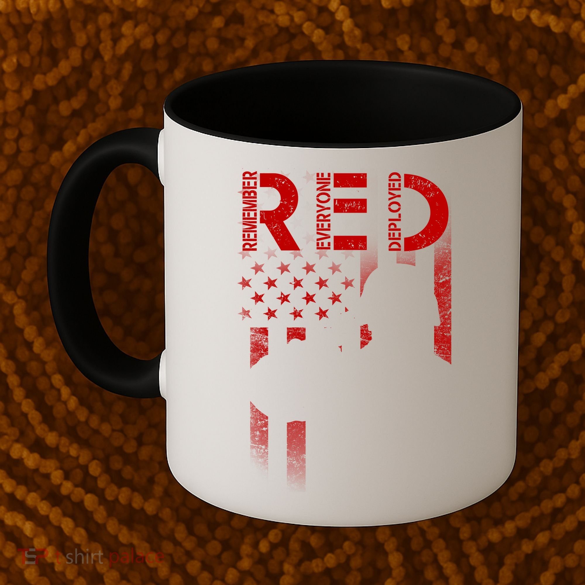 Red Friday Remember Everyone Deployed Flag Coffee Mug
