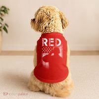 Red Friday Remember Everyone Deployed Flag Doggie Tank thumb 2