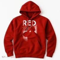Red Friday Remember Everyone Deployed Flag Hoodie thumb 0