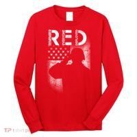 Red Friday Remember Everyone Deployed Flag Long Sleeve Shirt thumb 0