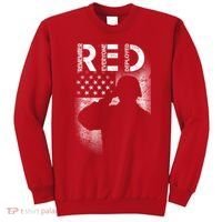 Red Friday Remember Everyone Deployed Flag Sweatshirt thumb 0