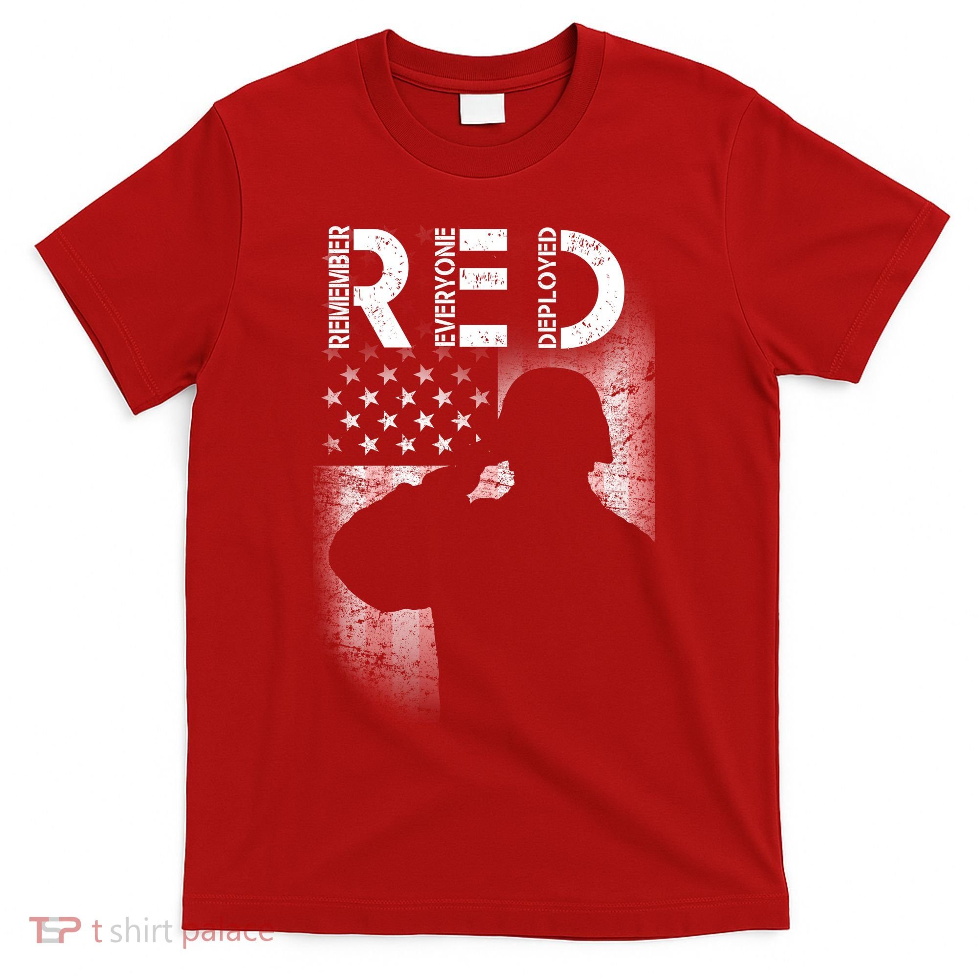 Red Friday Remember Everyone Deployed Flag T-Shirt