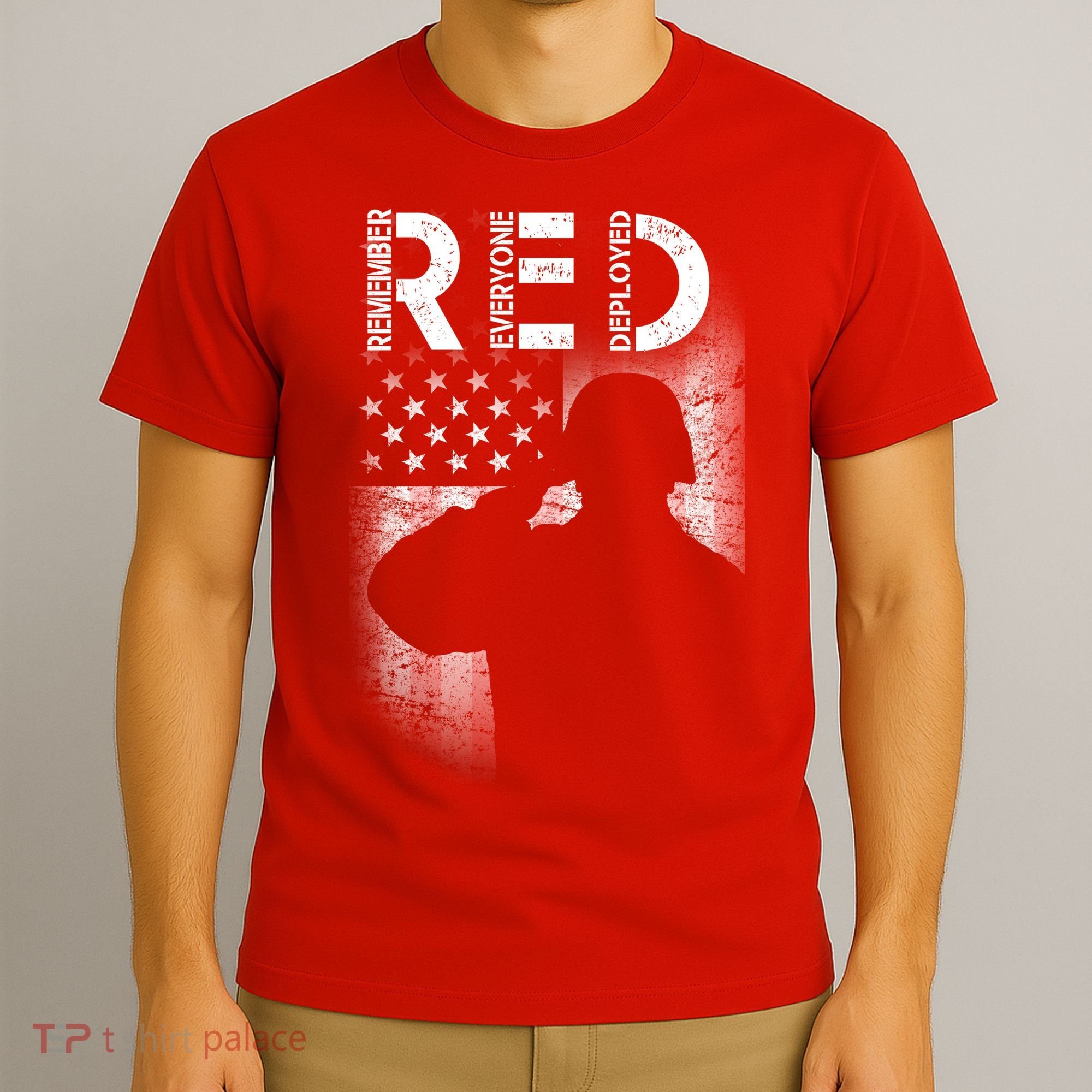 Red Friday Remember Everyone Deployed Flag T-Shirt
