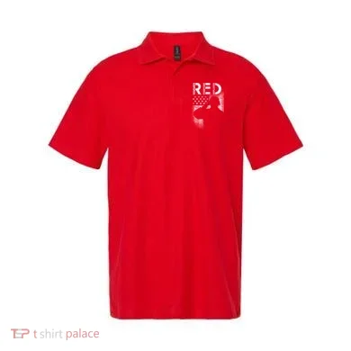 Red Friday Remember Everyone Deployed Flag Polo