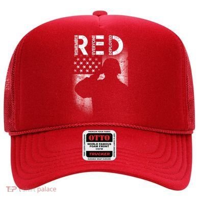 Red Friday Remember Everyone Deployed Flag Hat