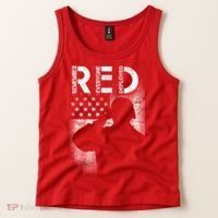 Red Friday Remember Everyone Deployed Flag Tank Top thumb 2