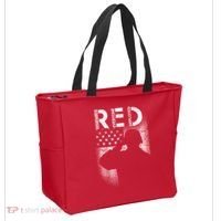 Red Friday Remember Everyone Deployed Flag Tote Bag thumb 2