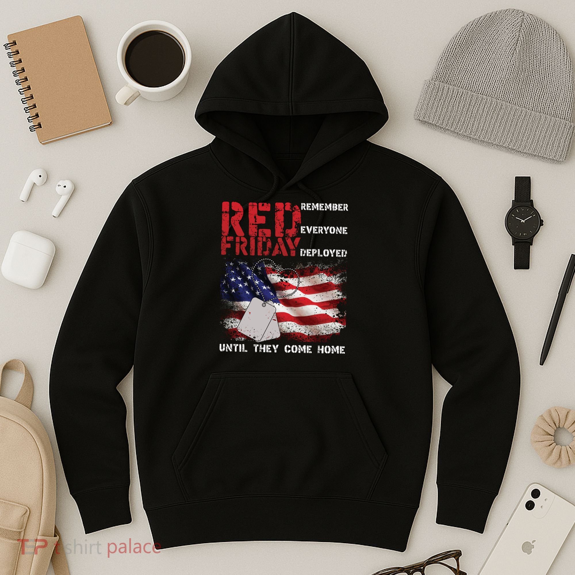 Red Friday Remember Until They Come Home Hoodie