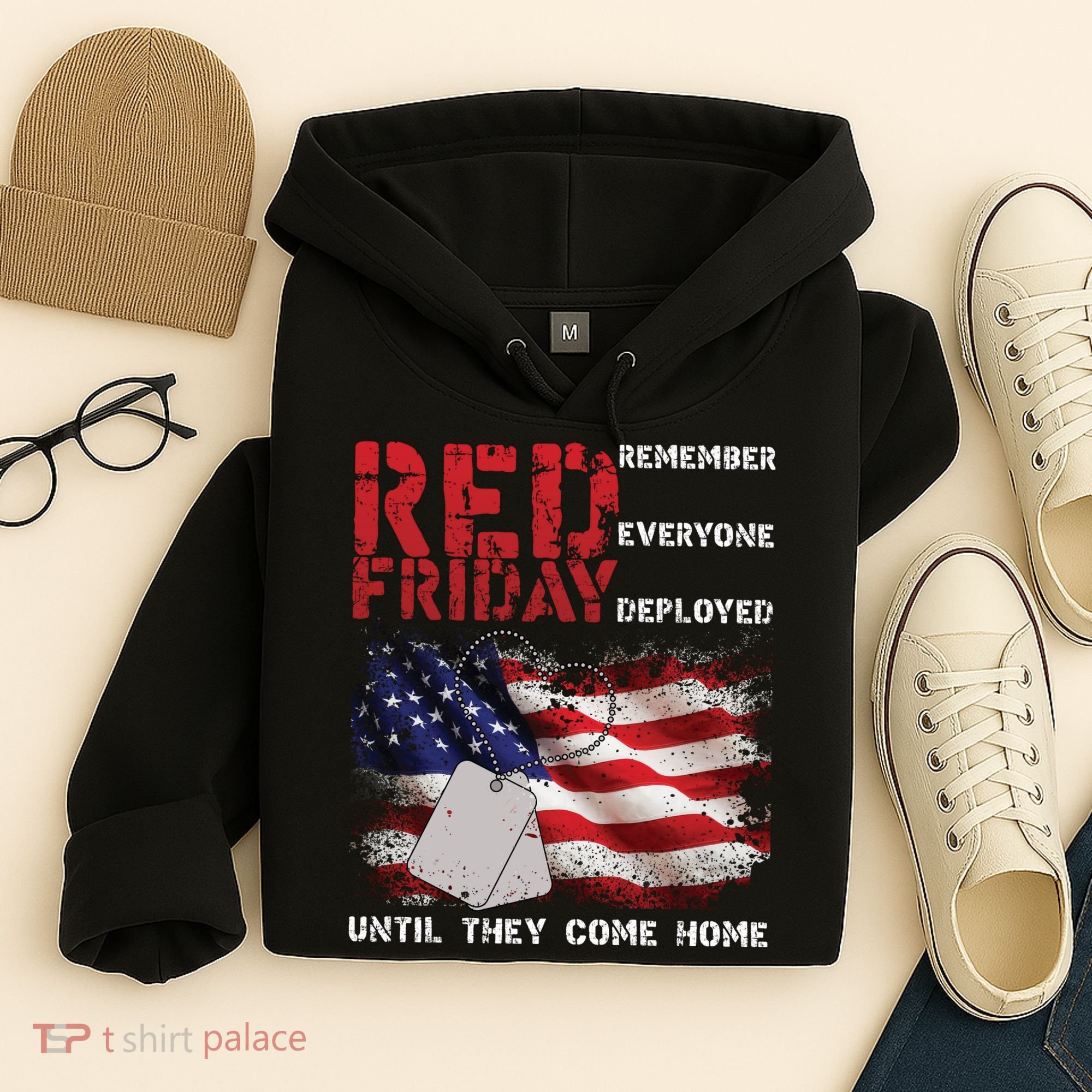 Red Friday Remember Until They Come Home Hoodie