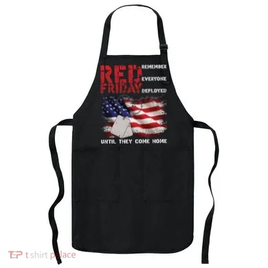 Red Friday Remember Until They Come Home Apron