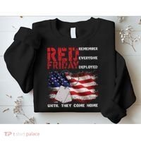 Red Friday Remember Until They Come Home Sweatshirt thumb 2