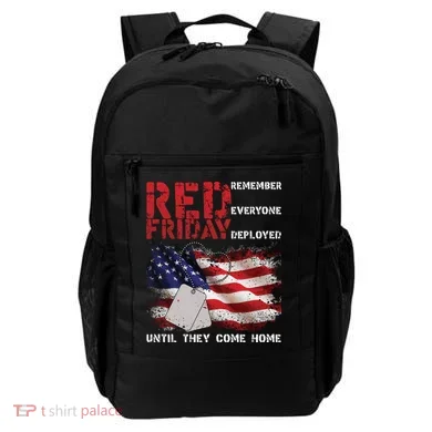 Red Friday Remember Until They Come Home Backpack