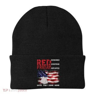 Red Friday Remember Until They Come Home Beanie