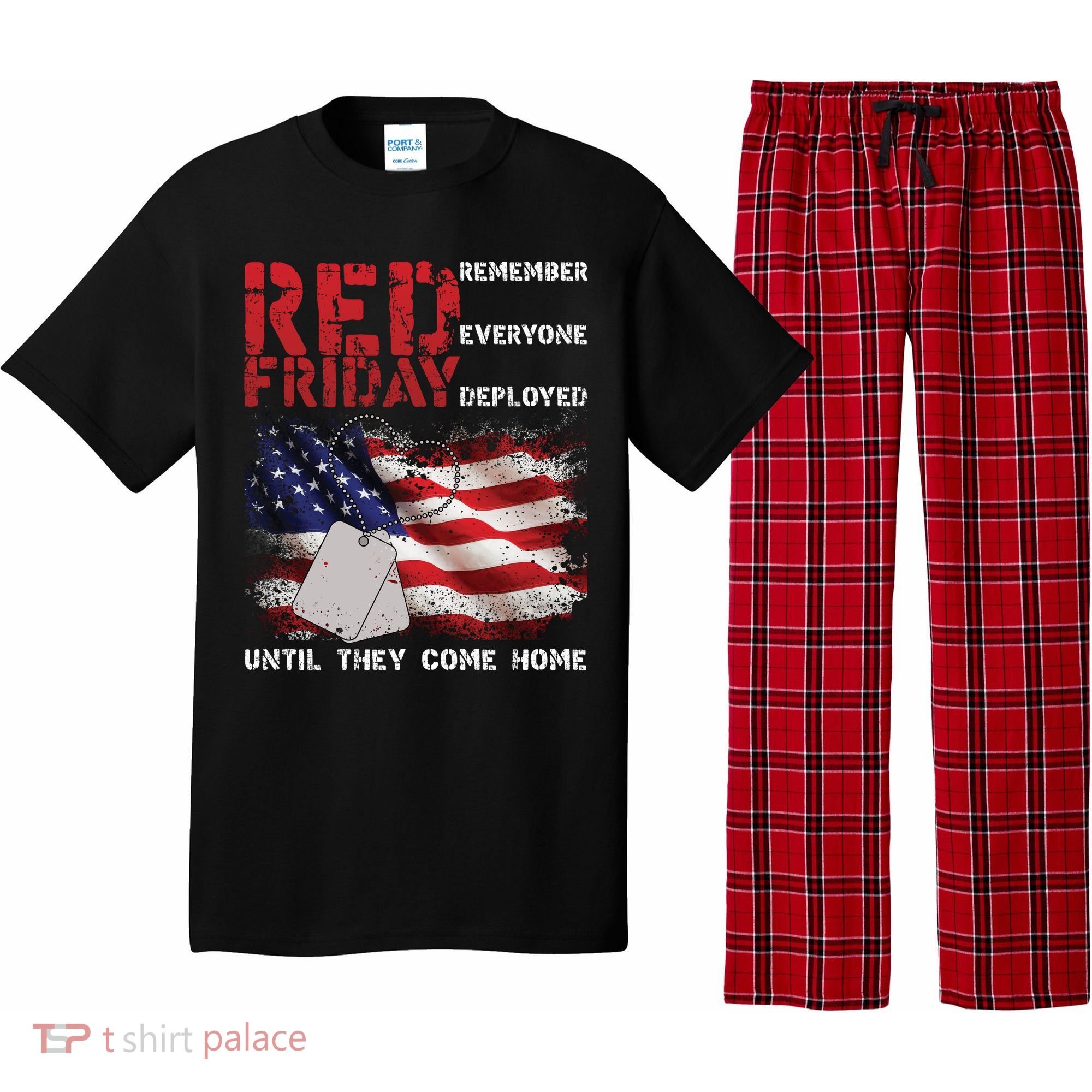 Red Friday Remember Until They Come Home Pajama Set