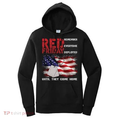 Red Friday Remember Until They Come Home Women's Hoodie