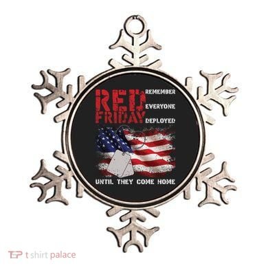 Red Friday Remember Until They Come Home Ornament