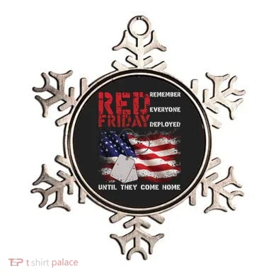 Red Friday Remember Until They Come Home Ornament