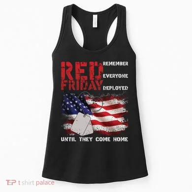Red Friday Remember Until They Come Home Women's Tank Top