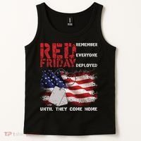 Red Friday Remember Until They Come Home Tank Top thumb 2