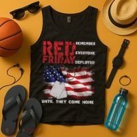 Red Friday Remember Until They Come Home Tank Top thumb 4