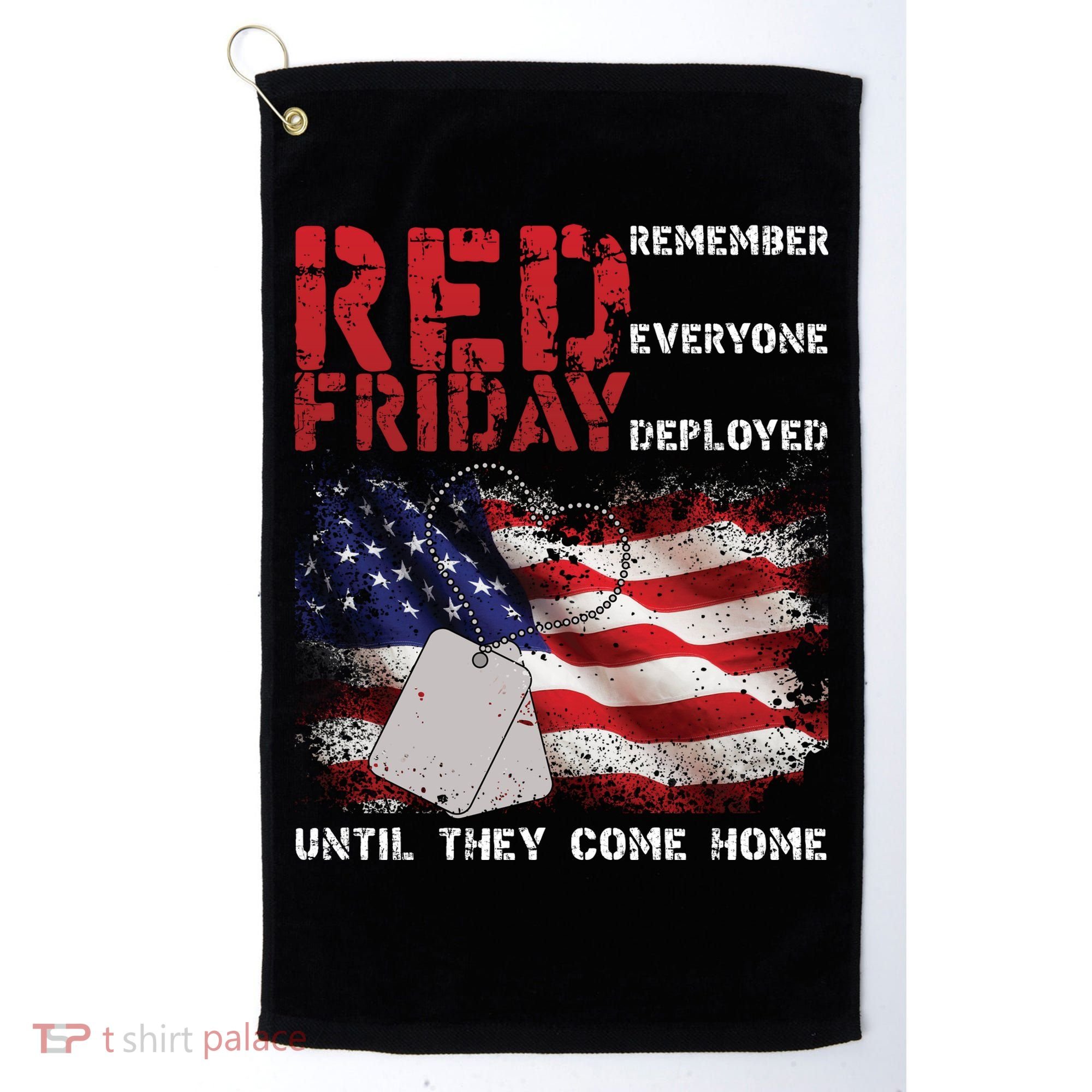 Red Friday Remember Until They Come Home Golf Towel