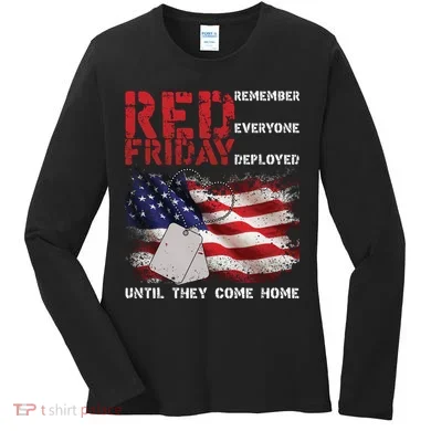 Red Friday Remember Until They Come Home Women's Long Sleeve Shirt