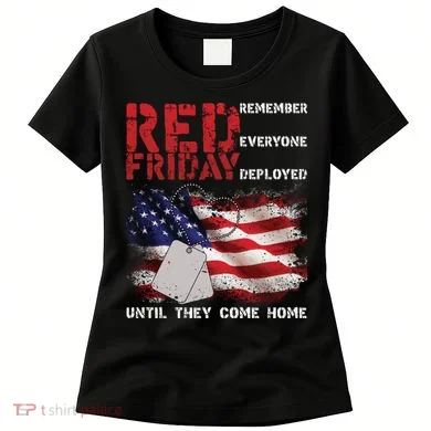 Red Friday Remember Until They Come Home Women's T-Shirt
