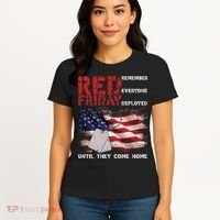 Red Friday Remember Until They Come Home Women's T-Shirt thumb 4
