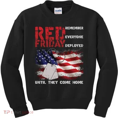 Red Friday Remember Until They Come Home Kids Sweatshirt