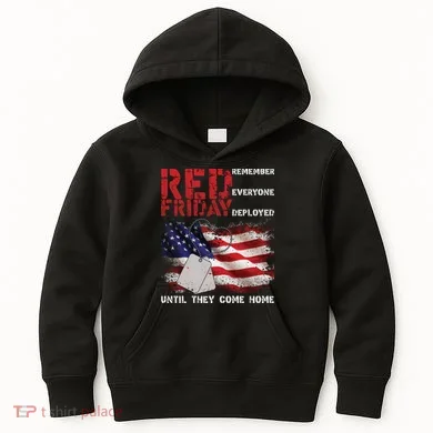 Red Friday Remember Until They Come Home Kids Hoodie