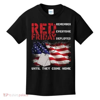 Red Friday Remember Until They Come Home Kids T-Shirt