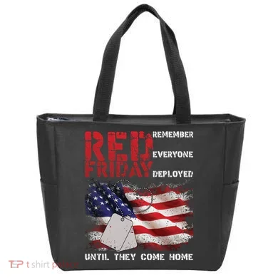 Red Friday Remember Until They Come Home Tote Bag