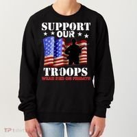 Red Friday Support Our Troops Women's Sweatshirt thumb 0