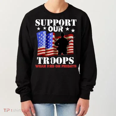 Red Friday Support Our Troops Women's Sweatshirt