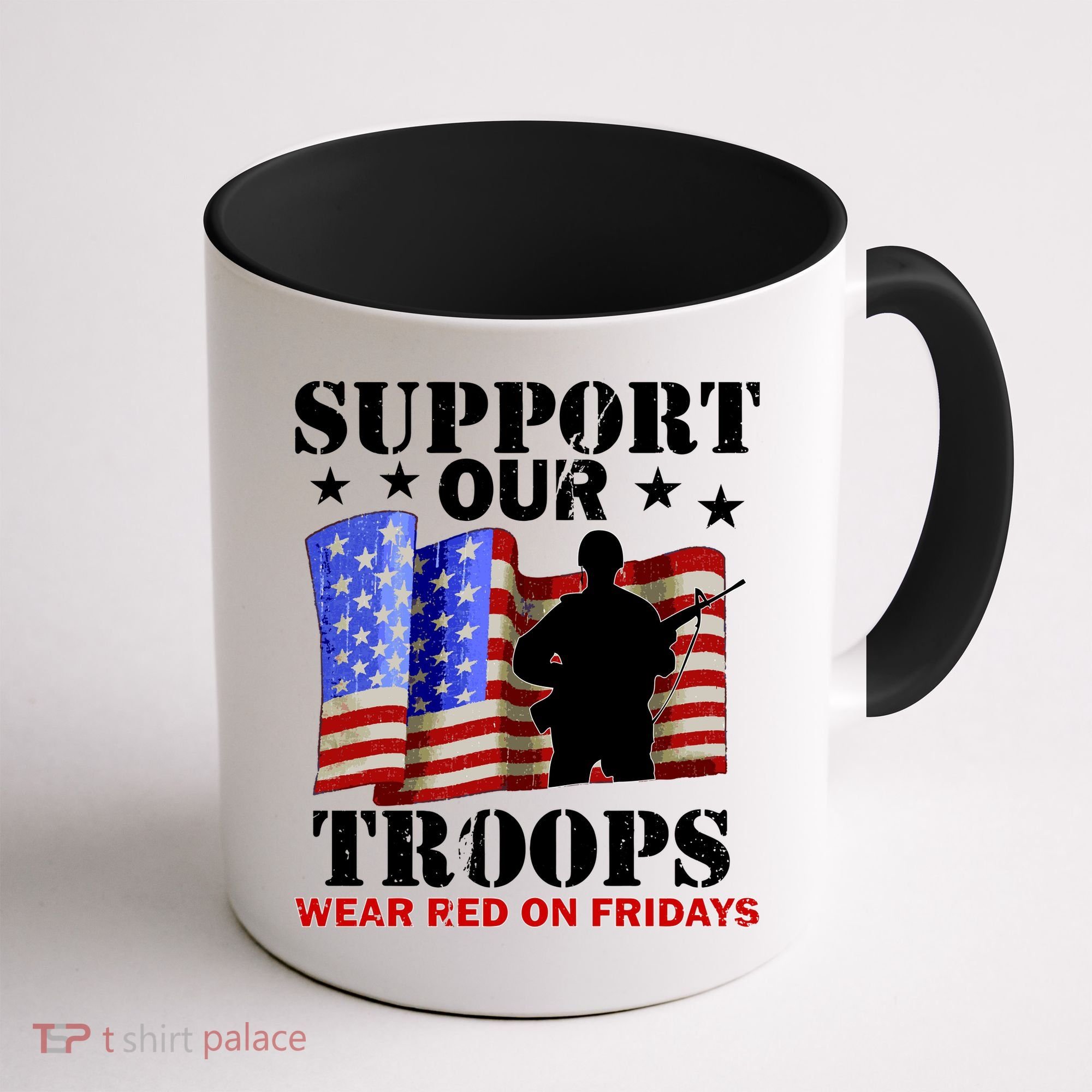 Red Friday Support Our Troops Coffee Mug