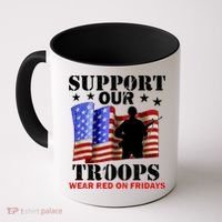 Red Friday Support Our Troops Coffee Mug thumb 0