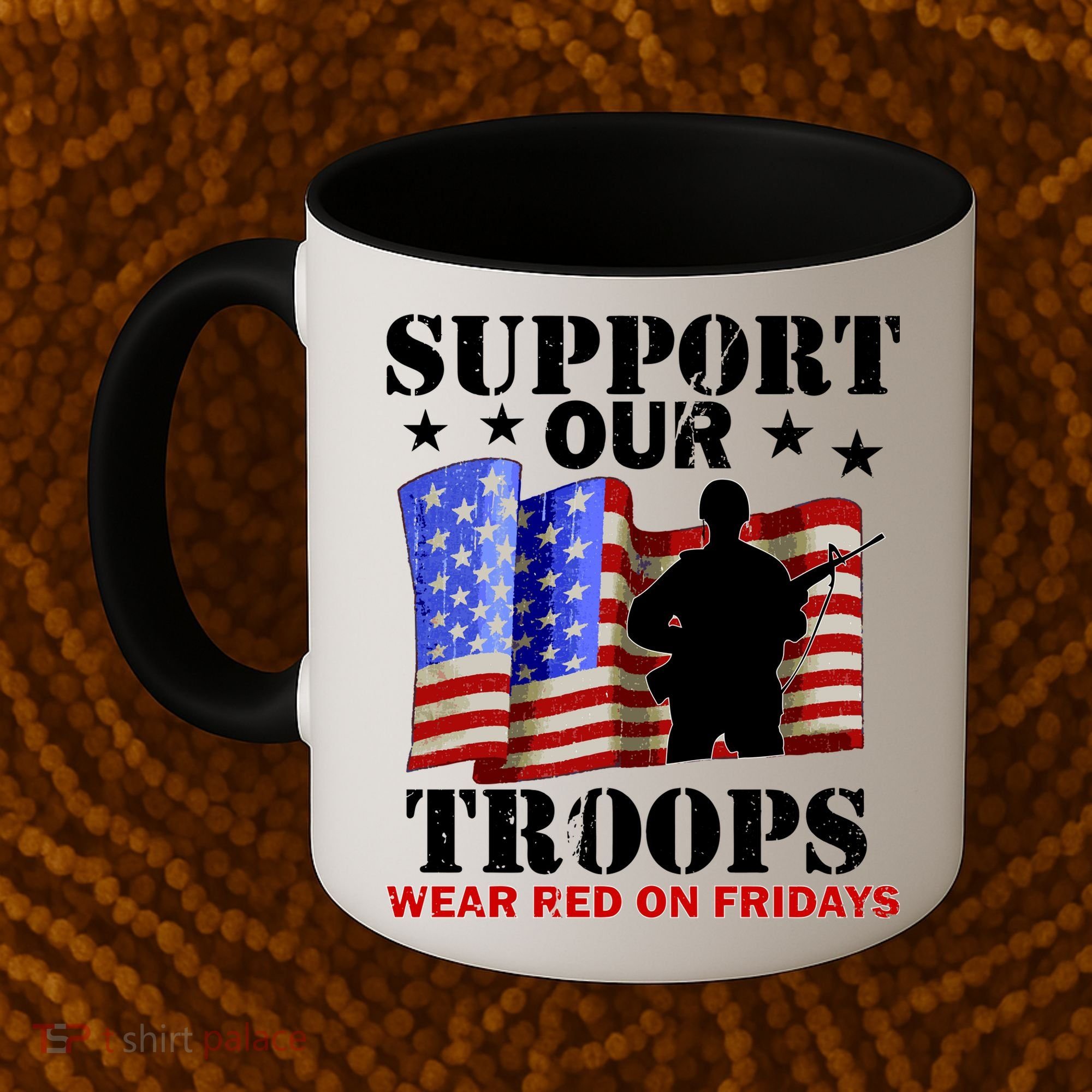 Red Friday Support Our Troops Coffee Mug