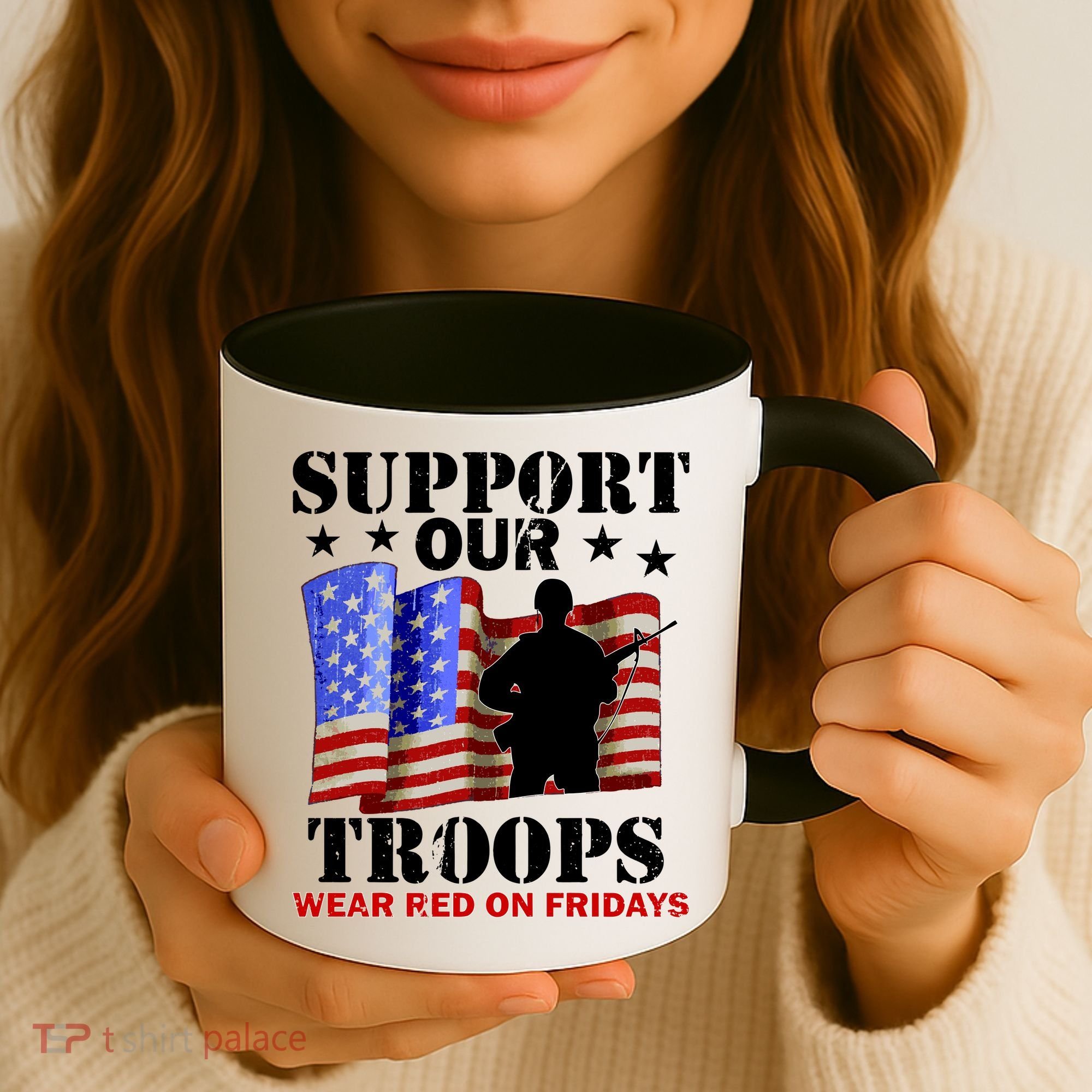Red Friday Support Our Troops Coffee Mug