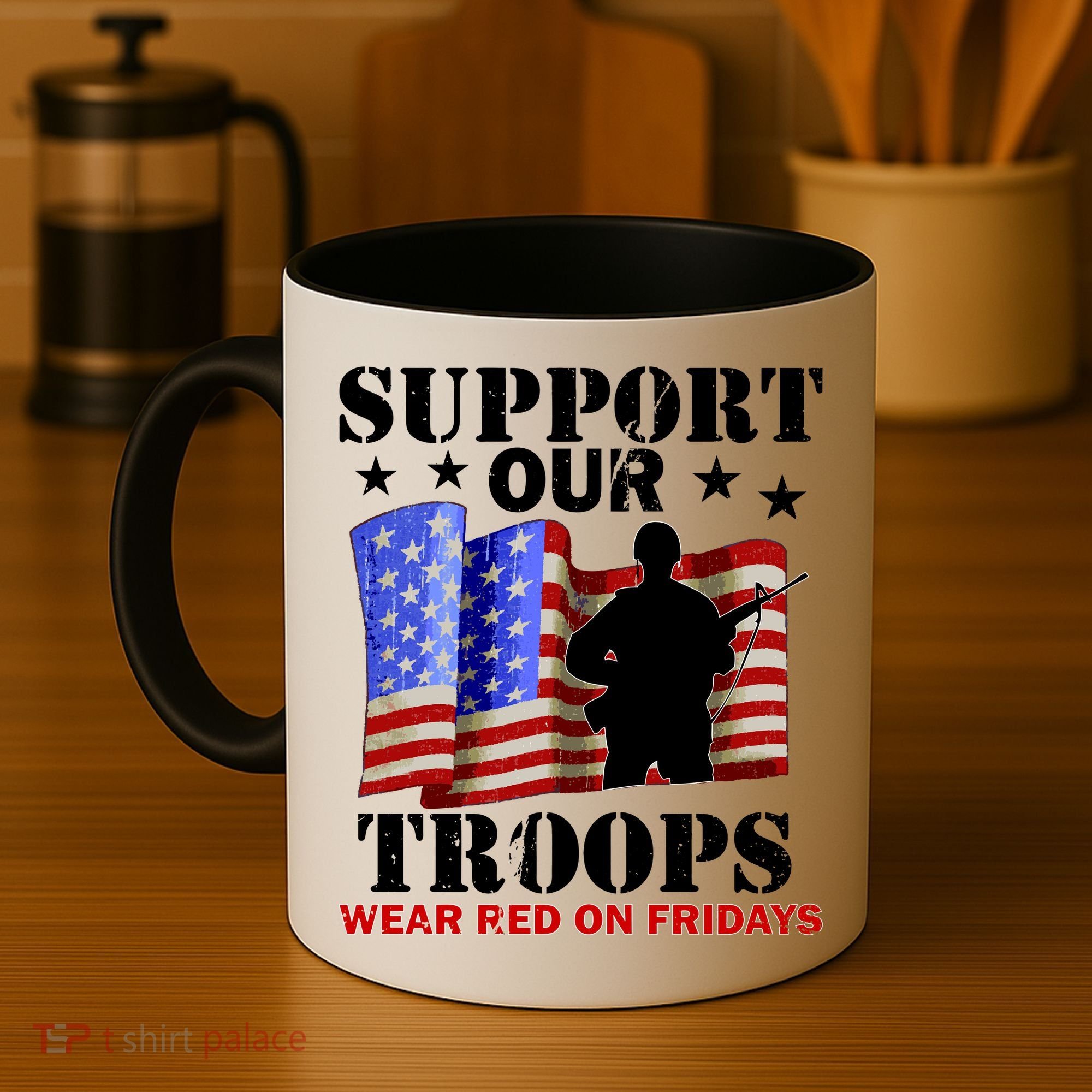 Red Friday Support Our Troops Coffee Mug
