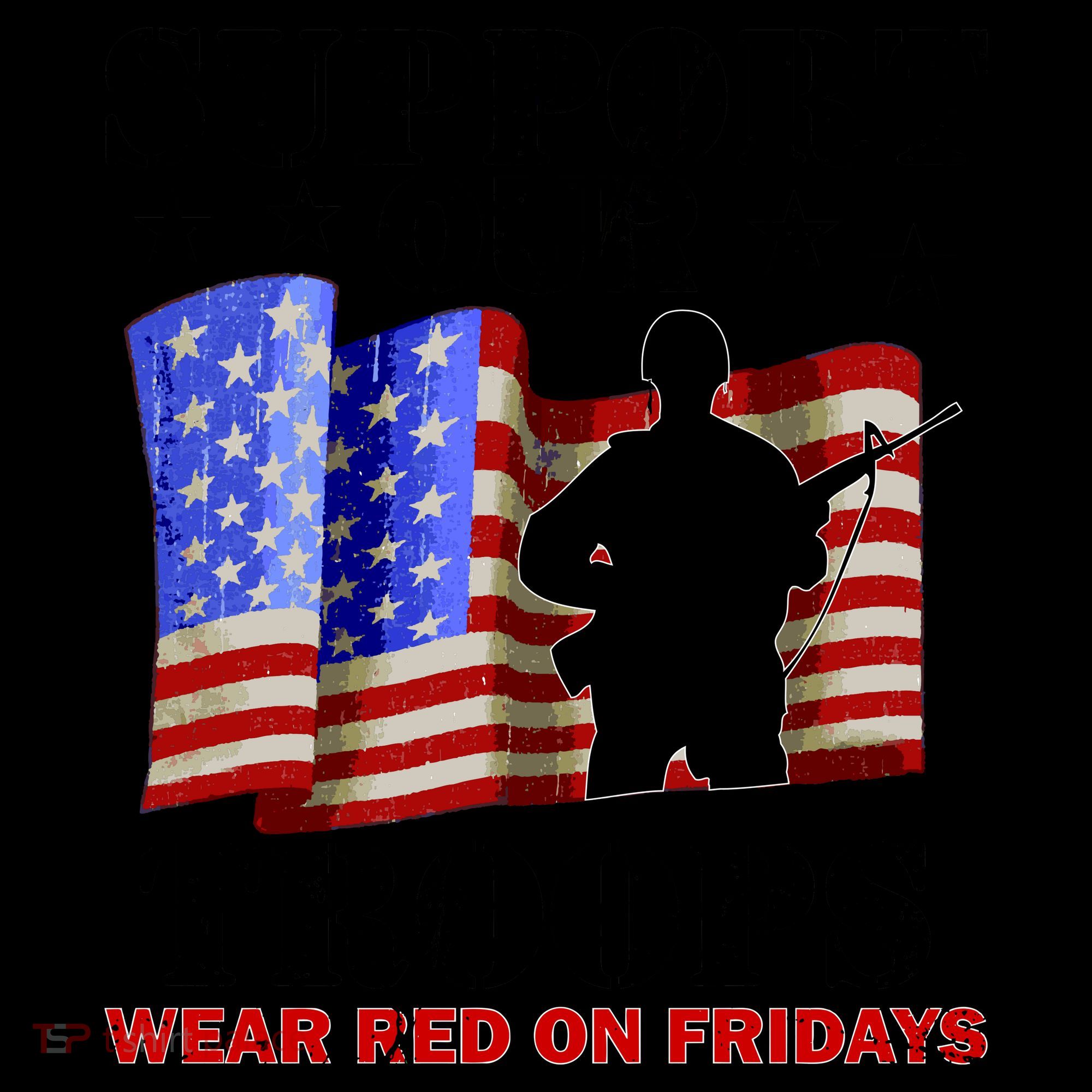 Red Friday Support Our Troops Coffee Mug