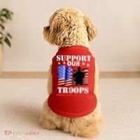 Red Friday Support Our Troops Doggie Tank thumb 2